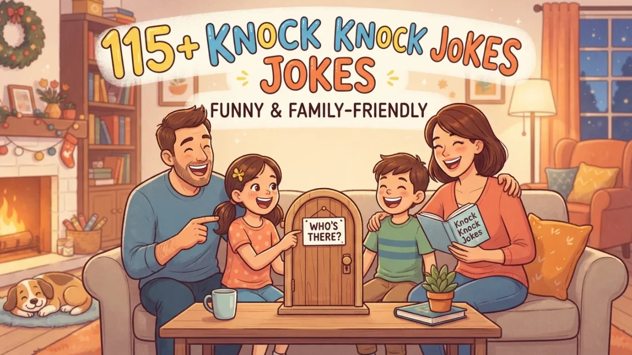 Funny and family-friendly knock knock jokes for kids, adults, families, parties, and everyday laughs