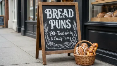 Funny bread puns that are toast-worthy and crusty-funny with clever bakery wordplay and jokes