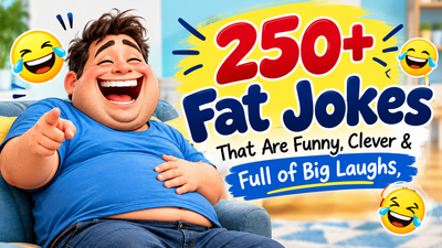 250+ funny and clever fat jokes packed with big laughs