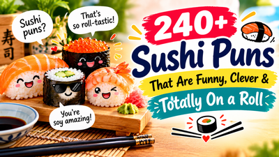 240+ funny and clever sushi puns that are totally on a roll