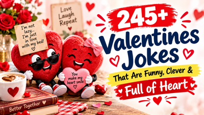 245+ funny and clever Valentine’s jokes full of heart and laughter