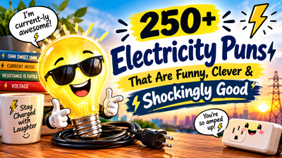 250+ funny and clever electricity puns that are shockingly good
