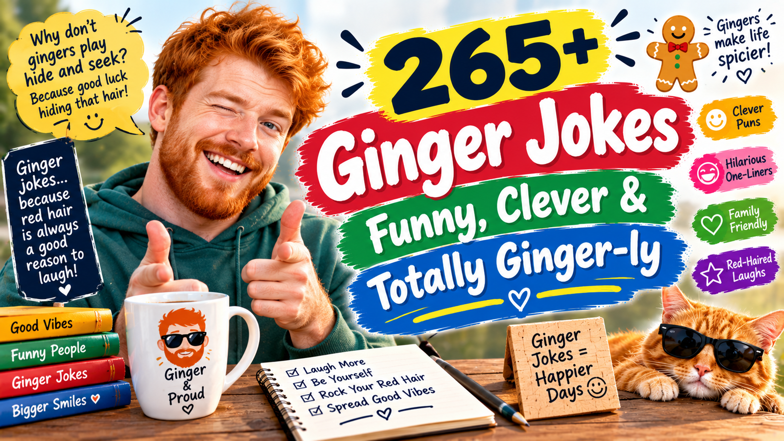 265+ funny and clever ginger jokes with totally ginger-ly humor
