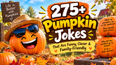 275+ Pumpkin Jokes That Are Funny, Clever and Family-Friendly